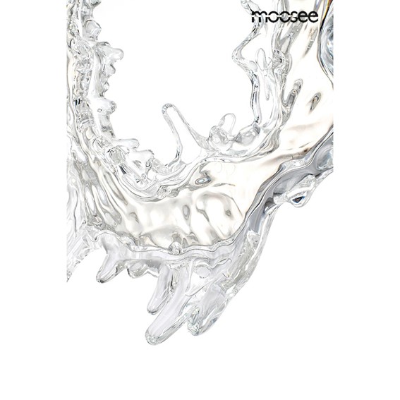 Lampa Ścienna SPLASH M Srebrny/Transparentny