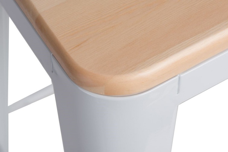 Hoker PARIS WOOD 75cm biały sosna natura