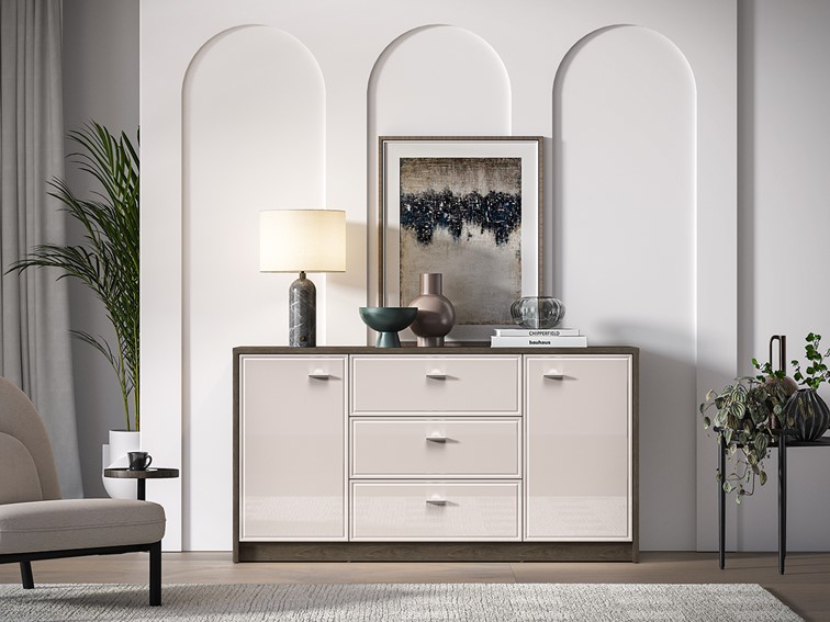 Komoda AVANTE 04 Cashmere/Czarny