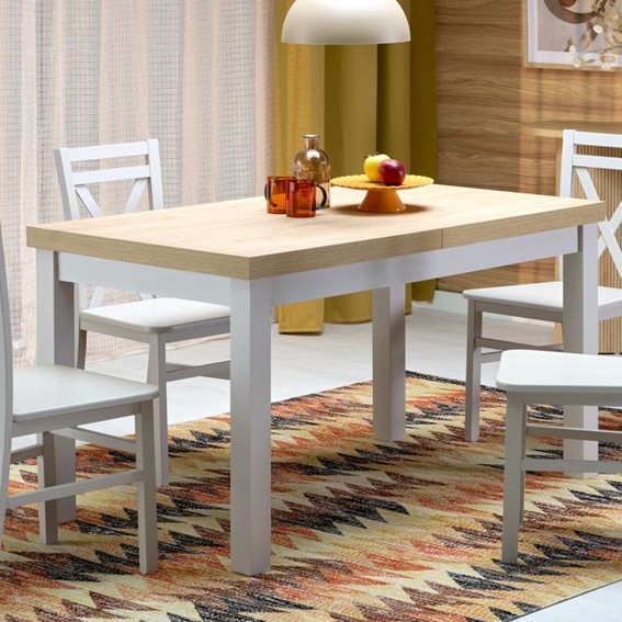 Stół Rozkładany TIAGO (140-220)x80 Dąb Hikora/Kaszmir