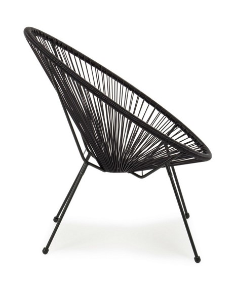 Krzesło Ogrodowe PARKER Czarny