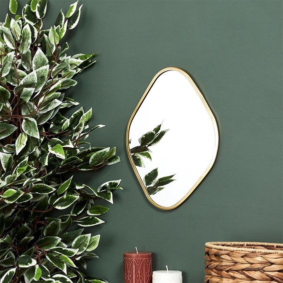 Lustro ARCILLA Złoty Romb