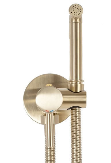 Bateria Bidetowa LOOP LUNGO Złoty Szczotkowany