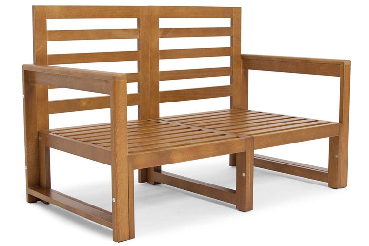 Zestaw Ogrodowy MALTA 4-Osobowy ze Stolikiem Brązowy/Grafitowy