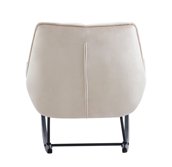 Fotel Bujany Velvet FR5-FX Beżowy