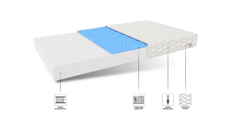 Materac LEON 60x120 Mikrofibra