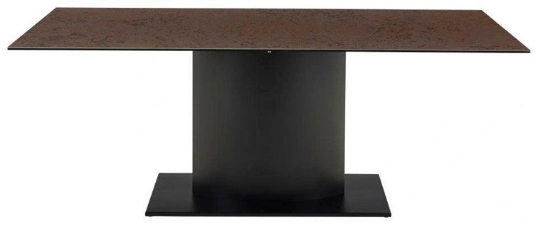Stół MARBELLA 200x100 Czarny/Brązowy