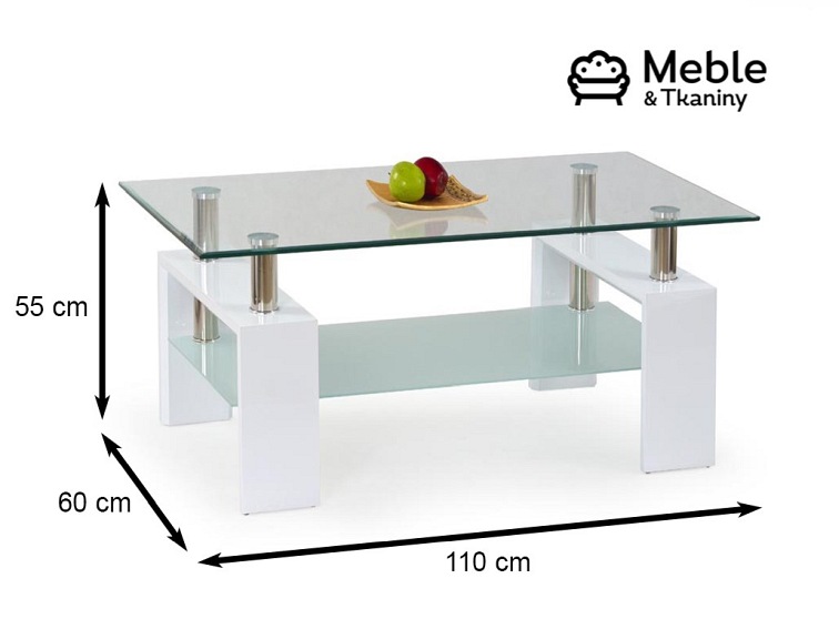 Ława DIANA H Biały Lakierowana