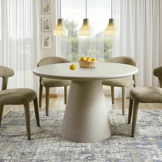 Krzesło CAVA Beż/Czarny Mat