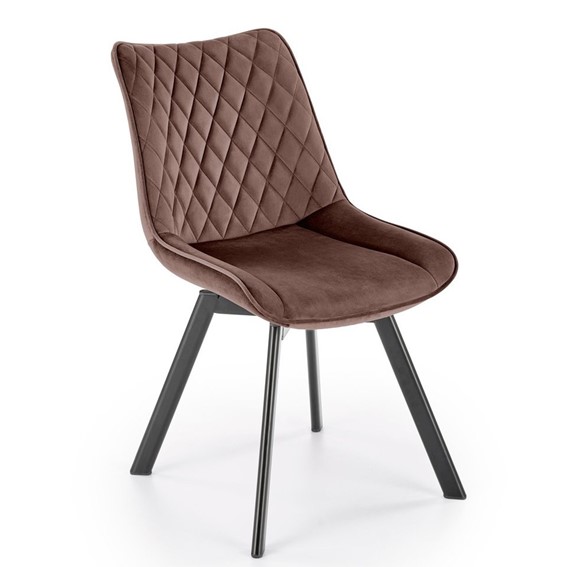 Krzesło K520 Czarny/Mokka