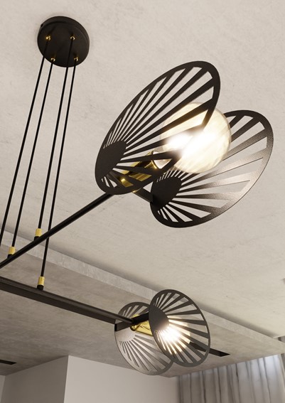 Lampa Wisząca PLAYA 4 Czarny