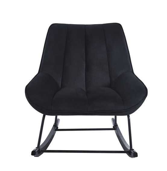 Fotel Bujany Velvet FR5-FX Czarny