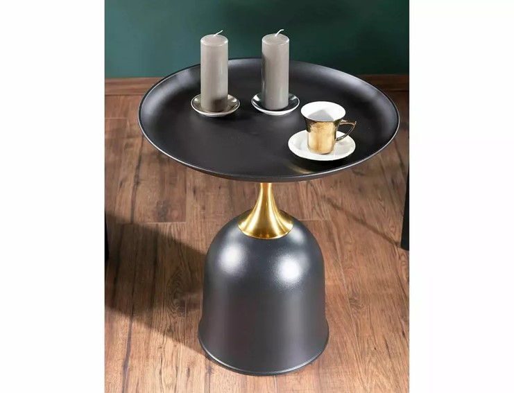 Ława LIBRA Fi51 Czarny/Czarny Złoty