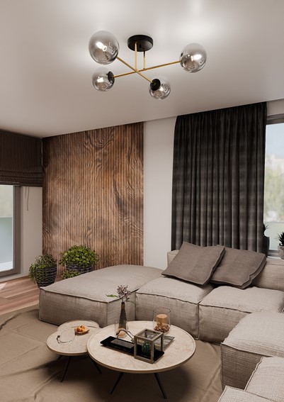 Lampa Sufitowa MAGNUM 4 Czarny/Grafitowy