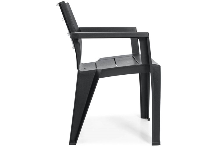 Zestaw Ogrodowy Jadalniany JULIE 6-Osobowy Grafitowy