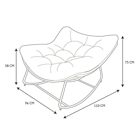 Fotel ODIN Baranek Kremowy