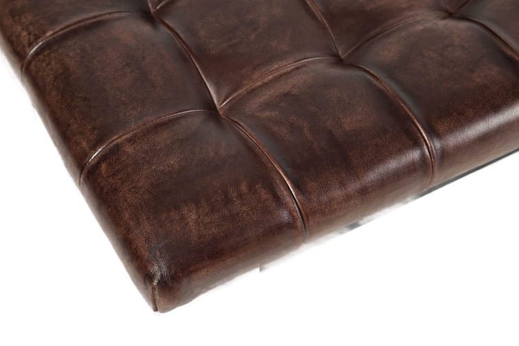 Ławka Pikowana AV1730-78 Avola 45x140x45 Czarny/Orzech