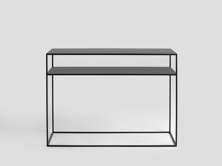 Konsola TENSIO 2 FLOOR METAL 100x35 Czarny