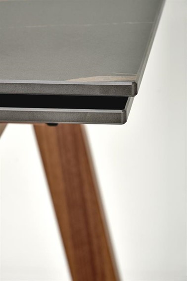 Stół Rozkładany LOZANO (140-200)x76 Orzech/Czarny Marmur