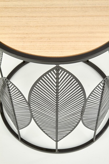 Zestaw 2 Ław FOLLA fi40 fi33 Czarny/Dąb