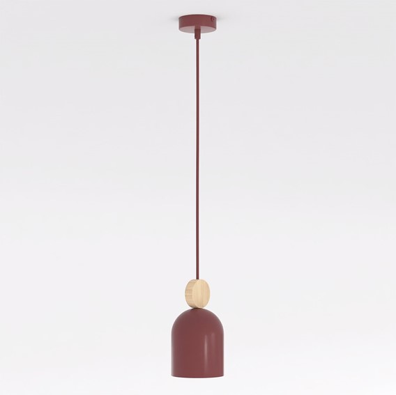 Lampa Wisząca MESI 1 Burgundowy