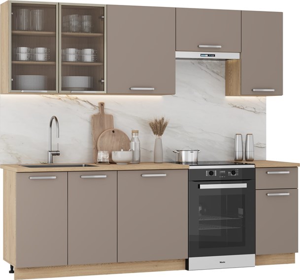 Kuchnia Zestaw ALICANTE 240 Dąb Cremona/Beżowy