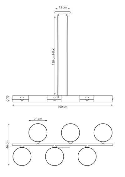 Lampa Wisząca DRUMZ 6 MIX1 Wielokolorowy