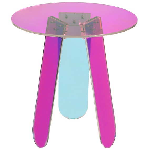 Stolik MODIG M75-45 fi45 Wielokolorowy/Transparentny