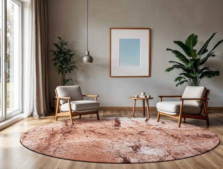 Dywan SOL Tandoori Round 9774 240x240 cm Pomarańczowy