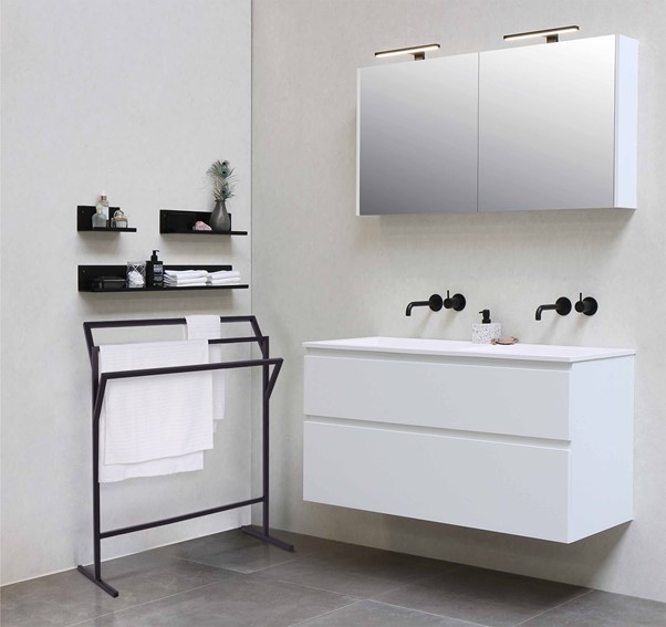 Wieszak Łazienkowy KAJA HOME KS-16 TOWEL III Czarny