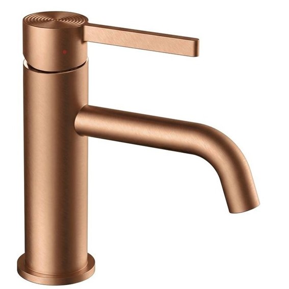 Bateria Umywalkowa Niska FOSTER Miedź Szczotkowana