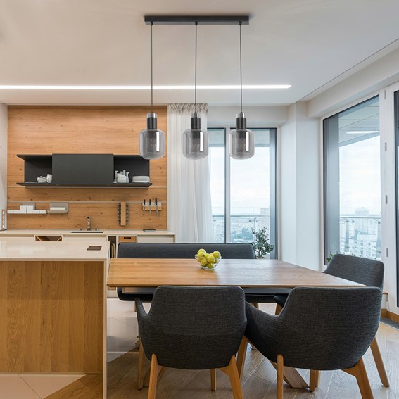 Lampa Wisząca DENIS K-5263 Czarny/Grafitowy