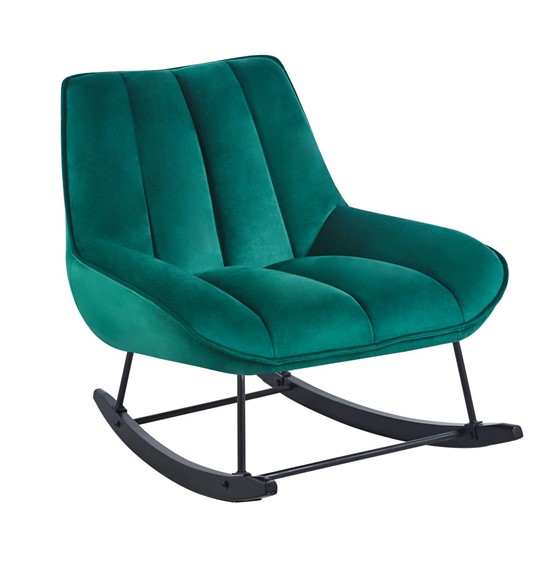 Fotel Bujany Velvet FR5-FX Zielony