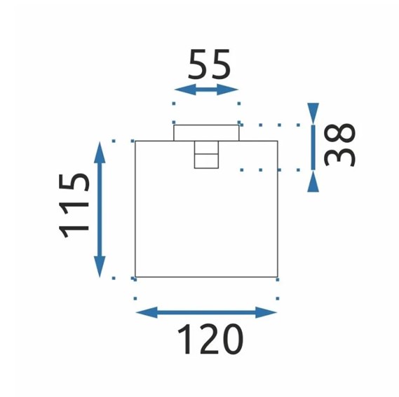 Wieszak na Papier Toaletowy OSTE 05 Czarny