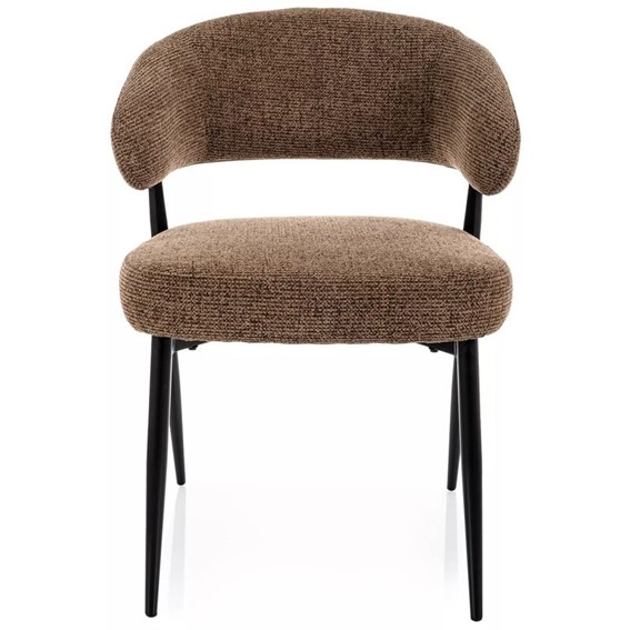 Krzesło LUCIO Noelle Cappuccino/Czarny Mat