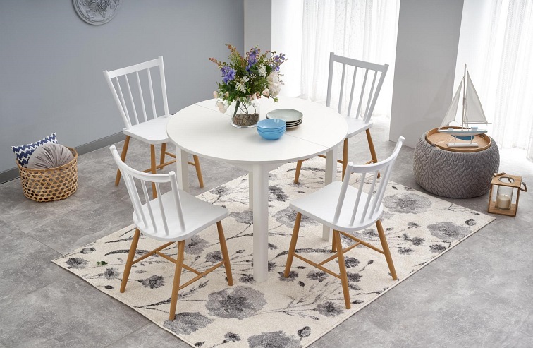 Stół Rozkładany RINGO (102x142)x102 Biały