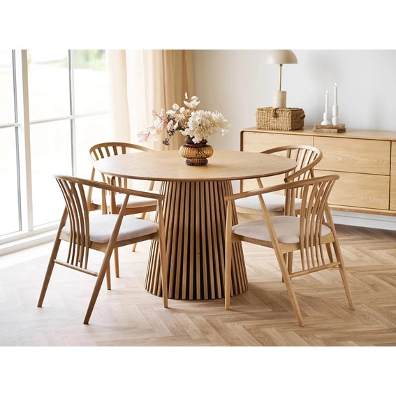 Stół Okrągły OSAKA fi120 Dąb Naturalny