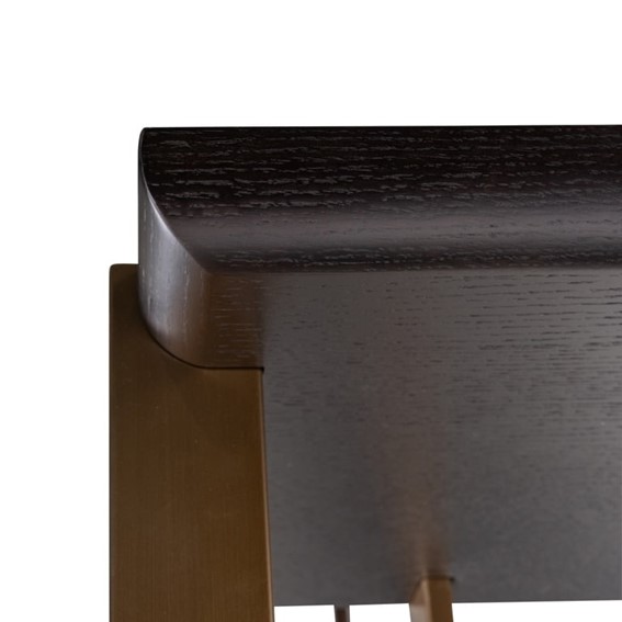 Witryna RIGLEY Grafitowy/Złoty