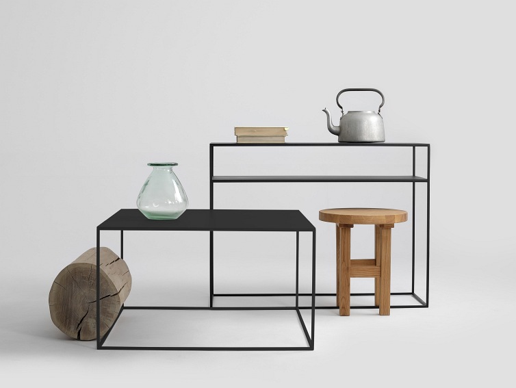 Stół Kawowy Tensio Metal 80x80 Czarny