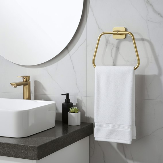 Wieszak Łazienkowy NICO 5910 Złoty Szczotkowany