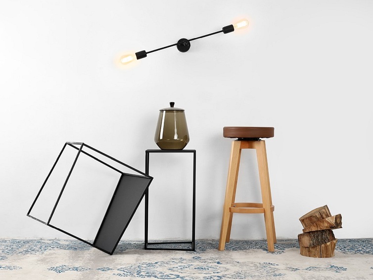 Lampa ścienna TWIGO WALL 2 L – czarny