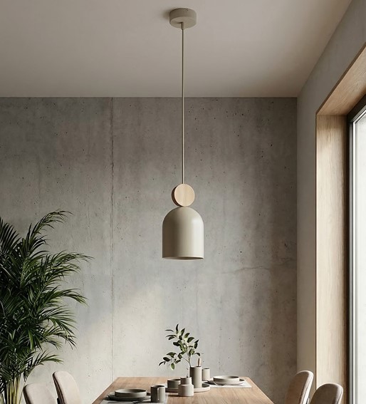 Lampa Wisząca MESI 1 Beżowy