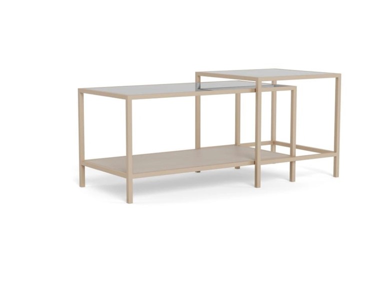 Zestaw 2 Stolików SEAFORD Szary