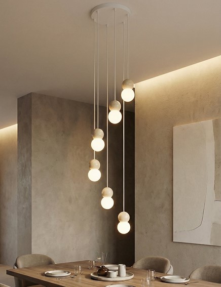 Lampa Wisząca LOOP 6 Biały