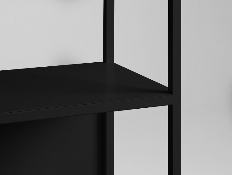 Regał Hyller Side Metal 100x35x110 Czarny