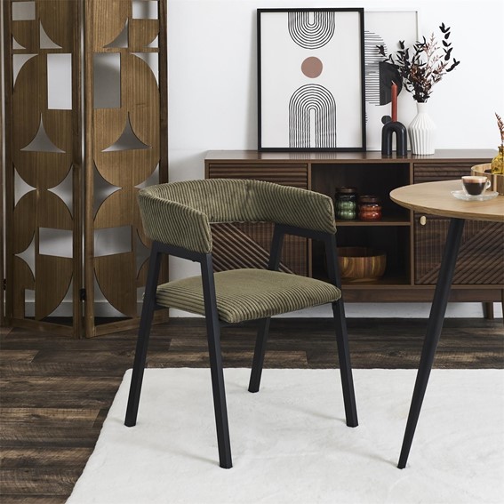 Krzesło SCOTT Oliwkowy/Czarny