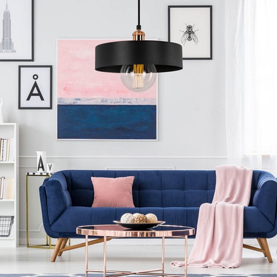 Lampa Wisząca Tajo 30x80 Miedź