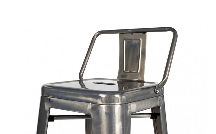 Krzesło Barowe TOWER BACK 76 Szary