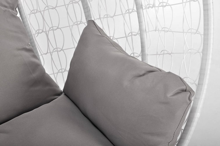 Fotel Wiszący BAHAMA Biały/Szary