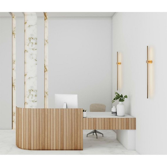 Lampa Ścienna OMBRE 100 Złoty